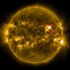 Solar storms on sun