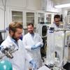 Mark Borden and team members in the lab