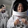 Students in spacesuits