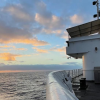 A ship conducting research at sea