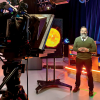 Dr. Jorge Perez-Gallego on set for “The Science of a Total Solar Eclipse” livestream