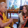 Professor and Director of the Crown Institute Sona Dimidjian with the Dalai Lama