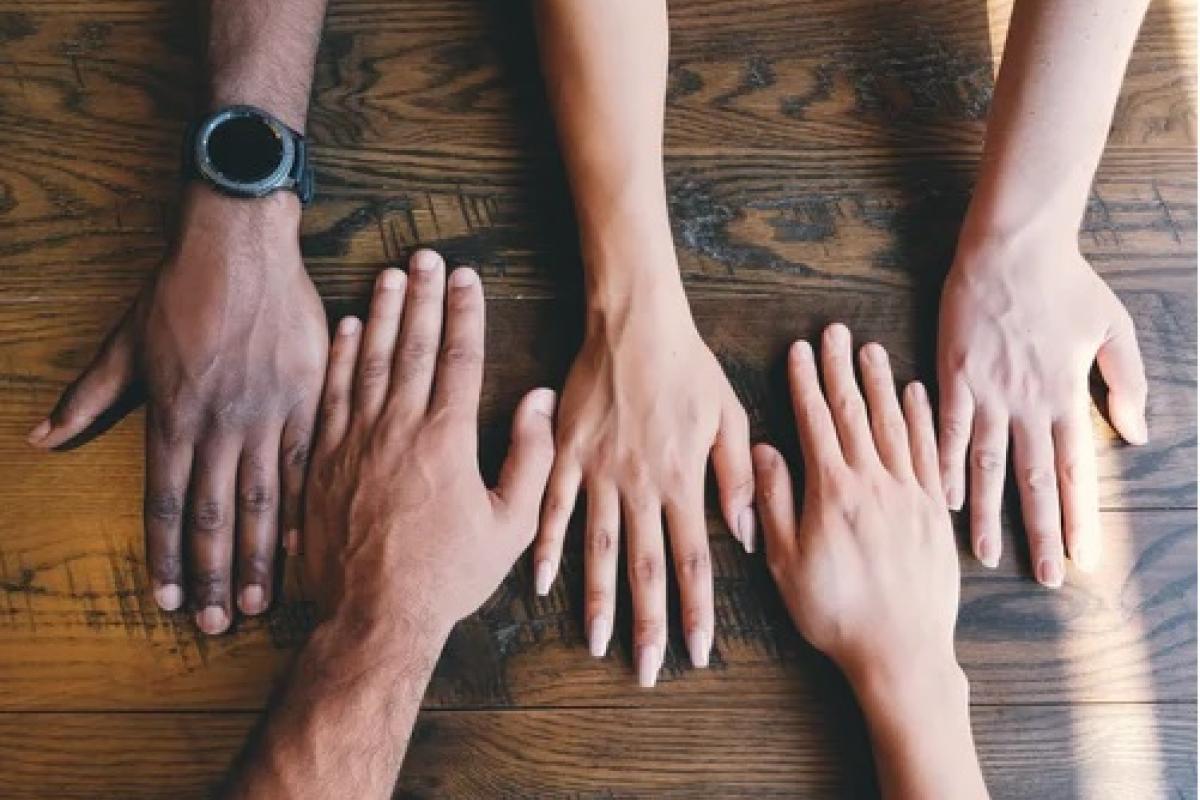 Diverse hands