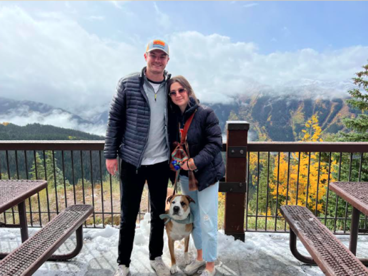 Fourth year with Bailey, her boyfriend and her dog
