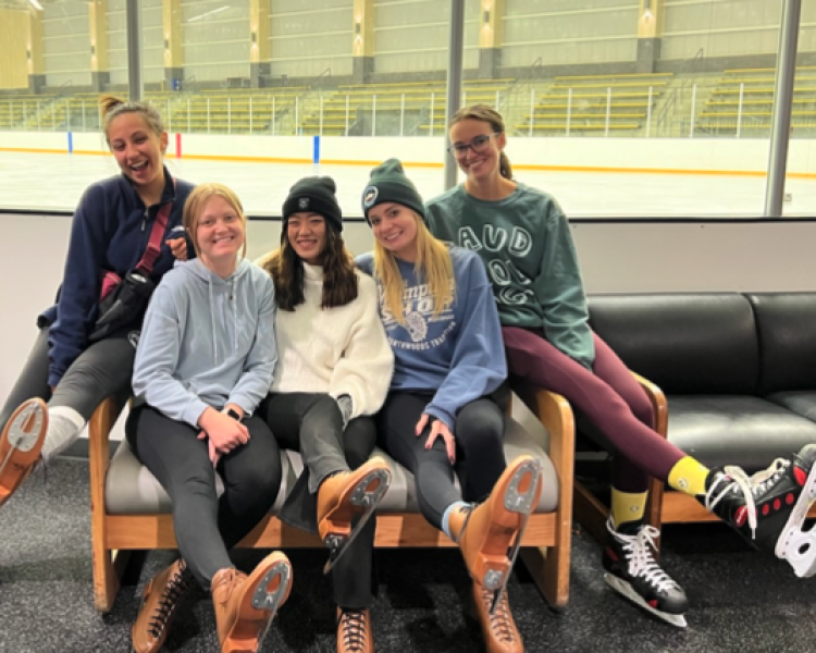 AuD Students at Ice Rink