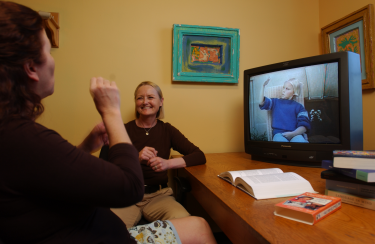 women using sign language