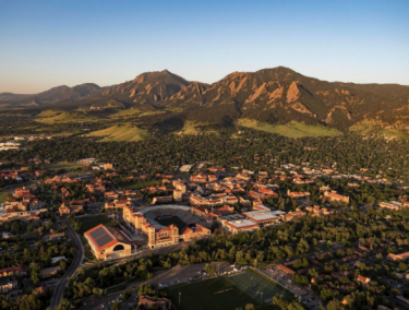 Aerial photo CU Boulder 