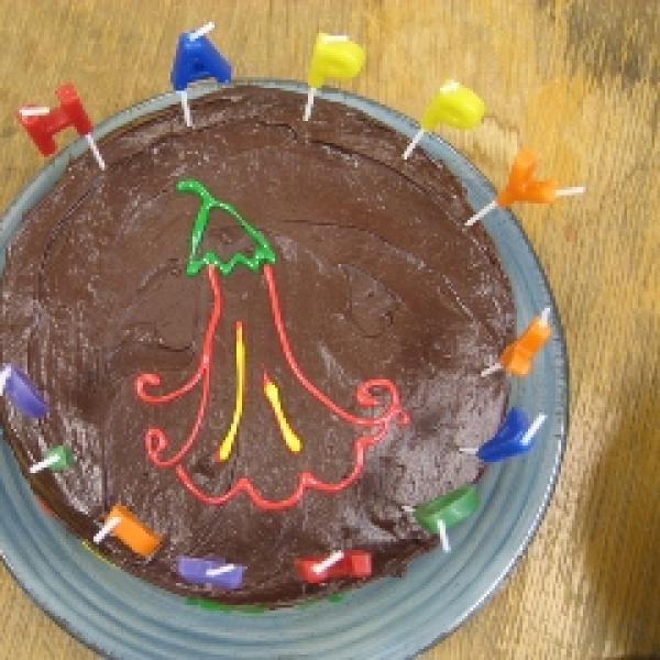 Brugmansia cake for Julia's birthday, 2013