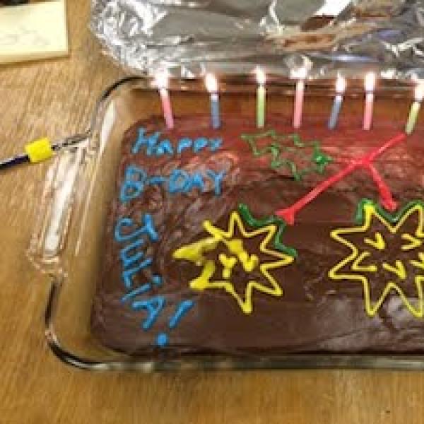 And naturally a Datura cake for Julia's birthday, 2014