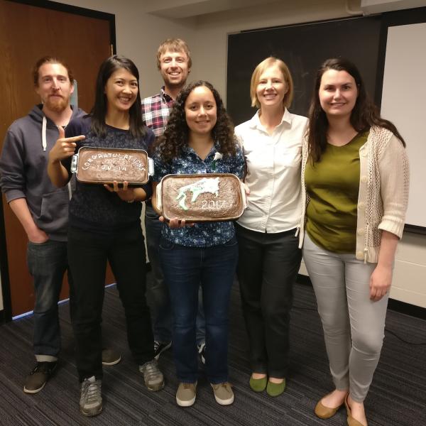 Group photo after Julia's exit talk, 2017