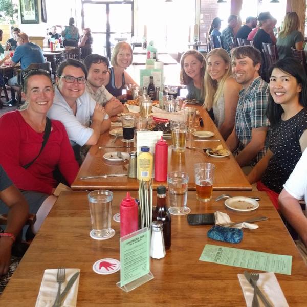 July 2018 at Southern Sun, last day for Julienne and Rob