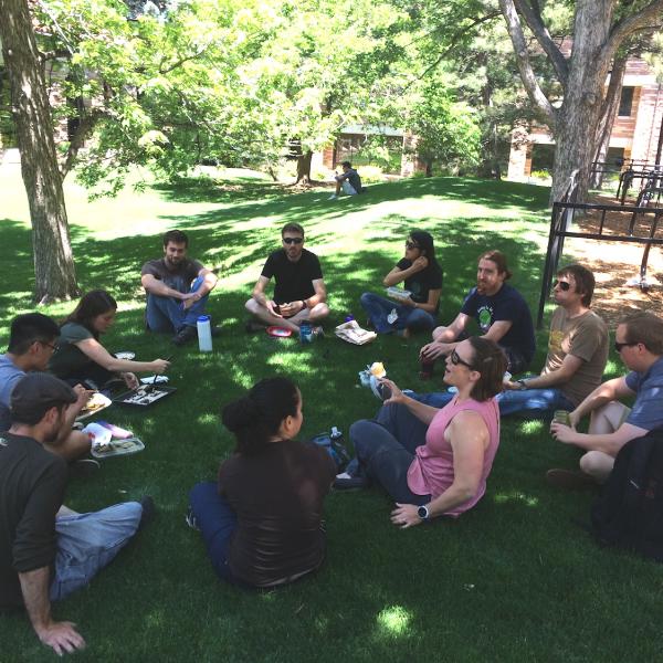 A lovely day for lunch outside, Summer 2017