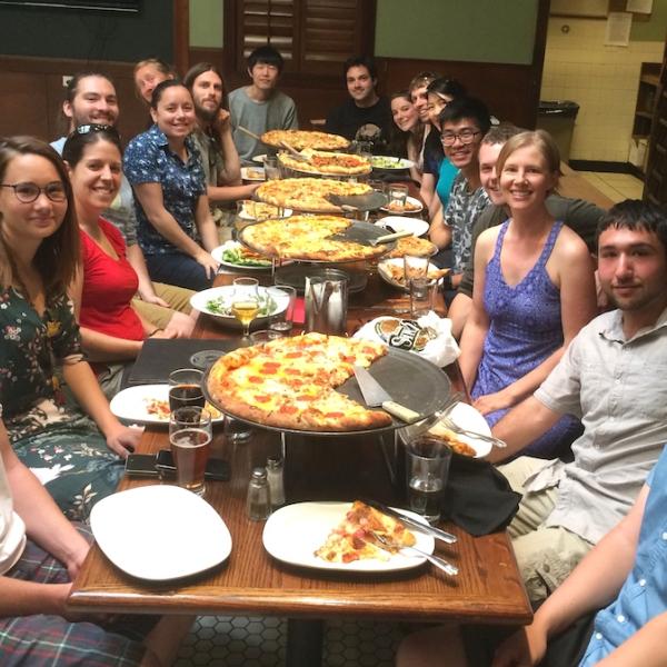 Post-defense Pizza Party! Summer 2017