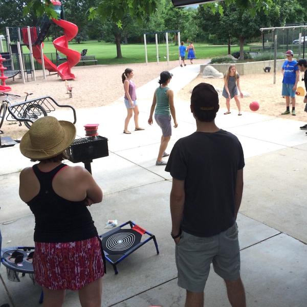 Always a good time for four square! Summer 2017