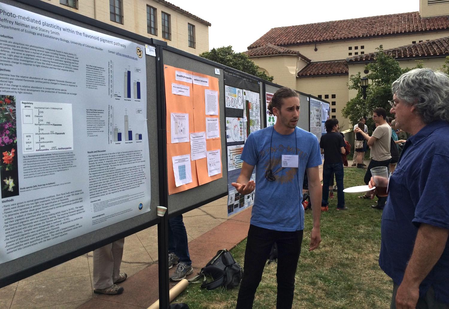 Jeff at his poster