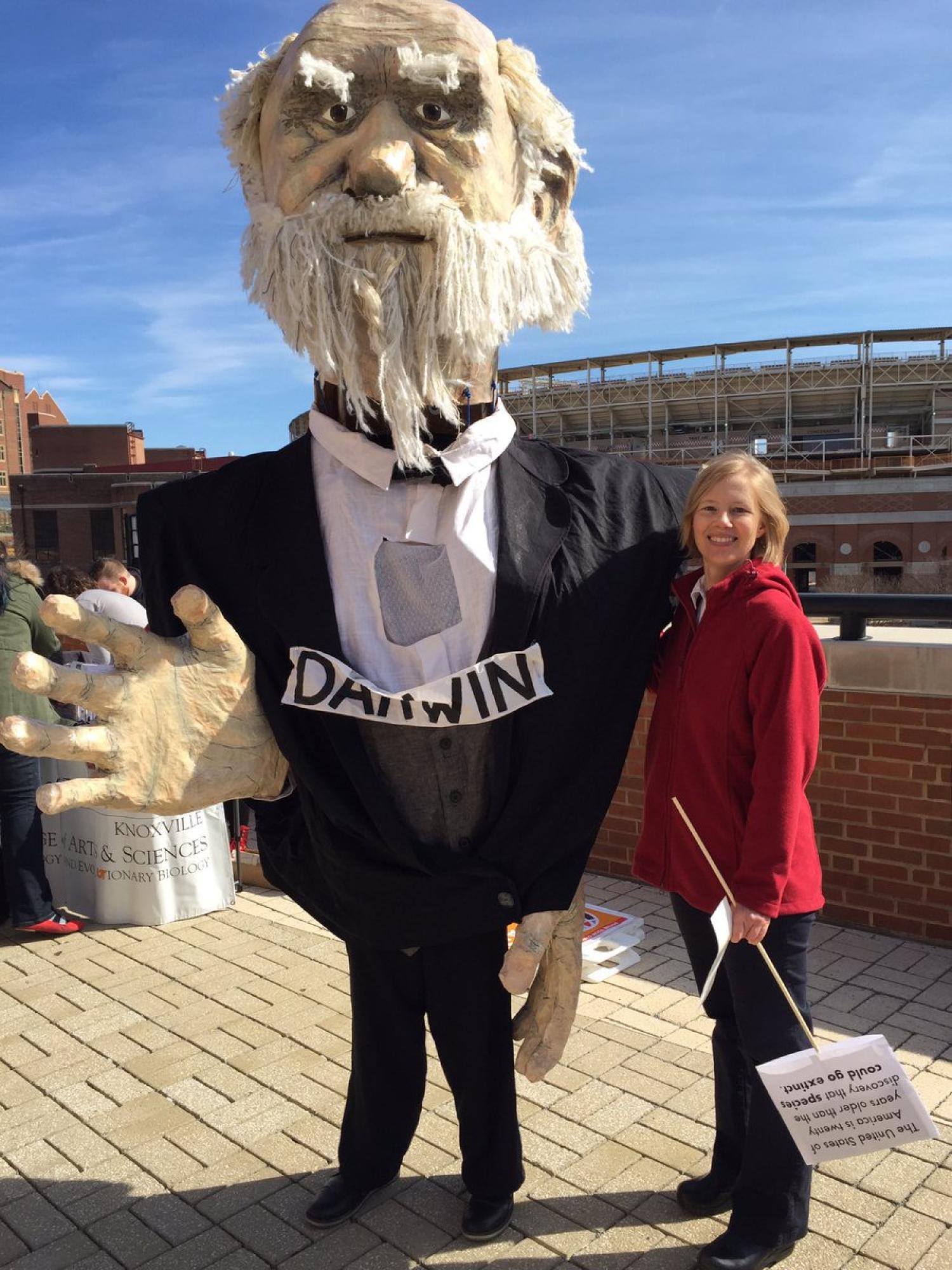 Stacey with Darwin