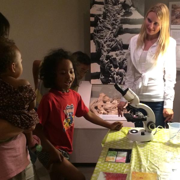 Lauren gives kids a tour inside fruit cells.