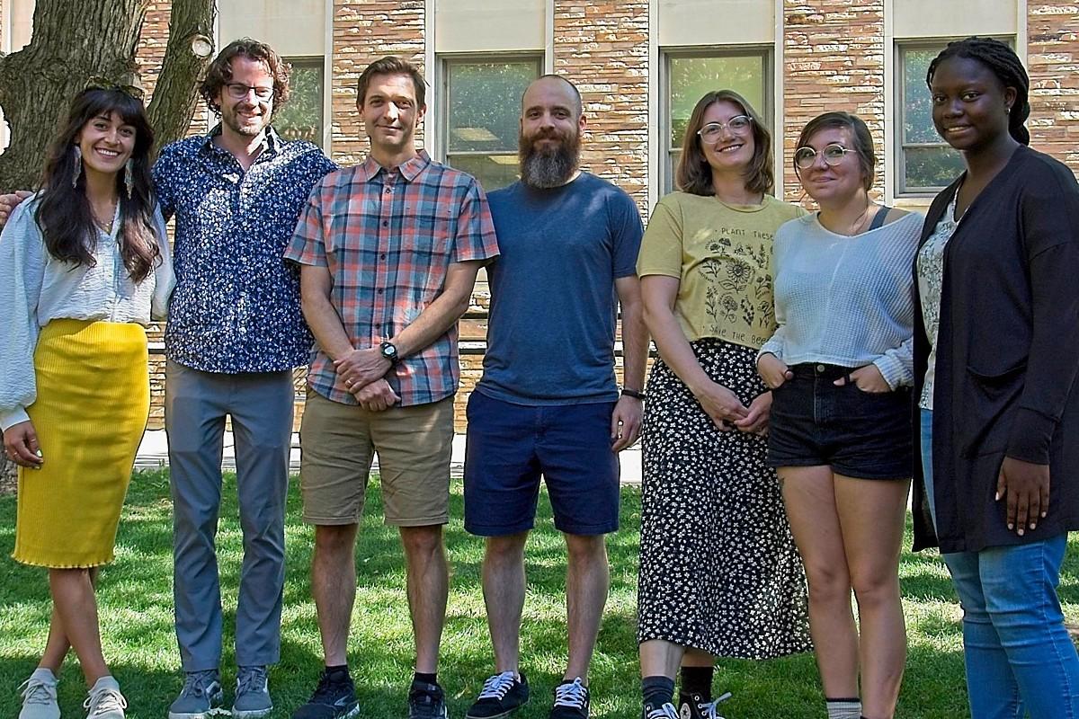 lab members outside