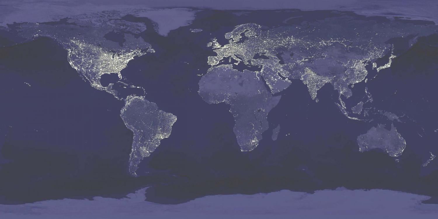 World at night