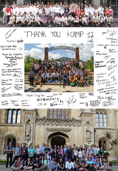I-CAMP 2013 Thank you note