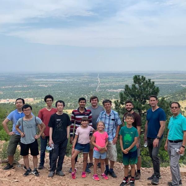 Group hike in August of 2021