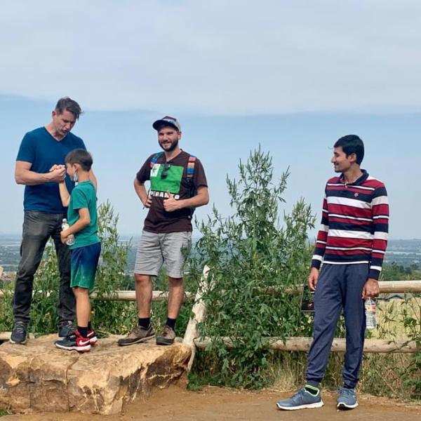 Group hike in August of 2021