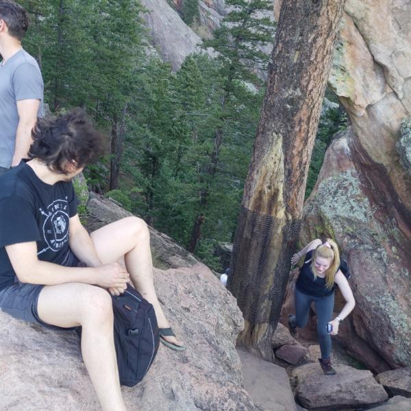 Group hike in May of 2021