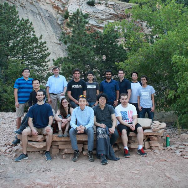 a group hike in fall 2016