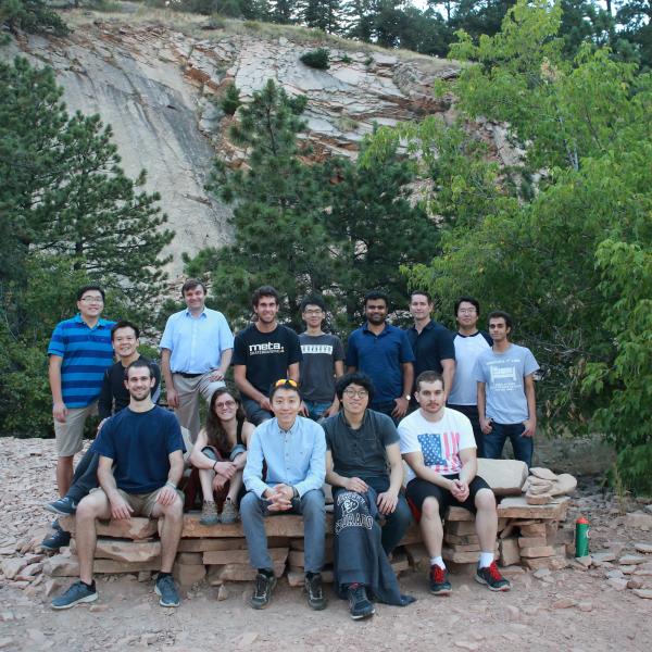 a group hike in fall 2016