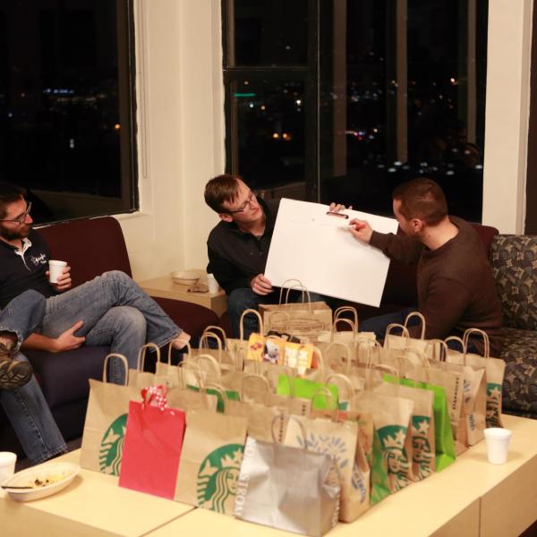 a holidays party in december of 2017