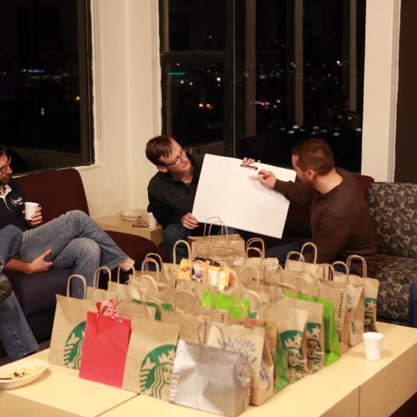 a holidays party in december of 2017
