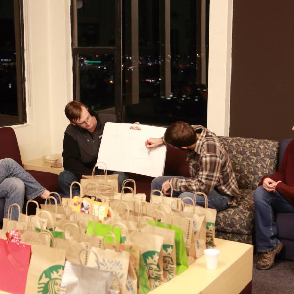 a holidays party in december of 2017