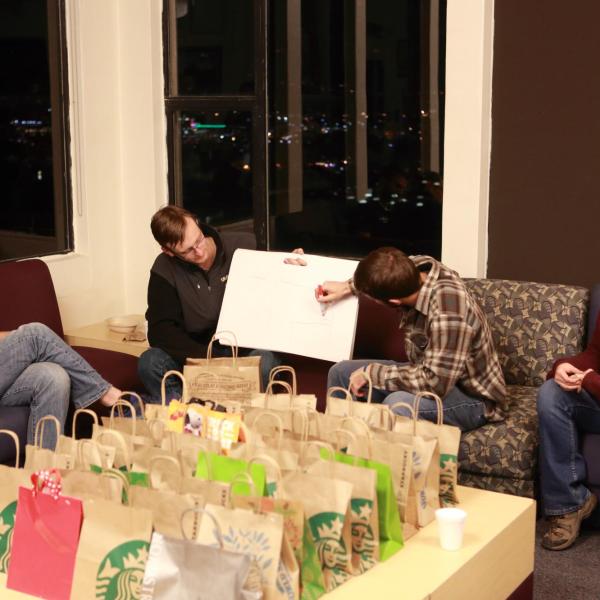 a holidays party in december of 2017