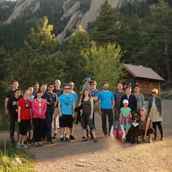 Hiking in the Chautauqua Park in May 2017