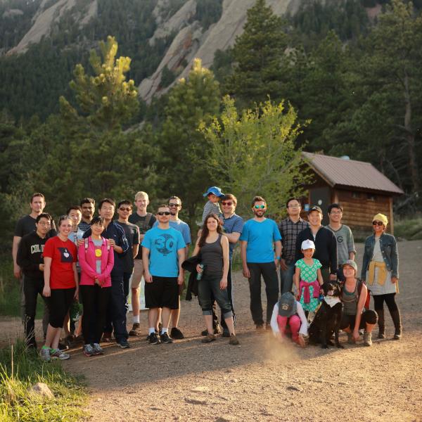 Hiking in the Chautauqua Park in May 2017