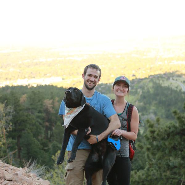 On the top of "Chairs" in the Chautauqua Park in May 2017