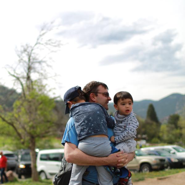 Group hiking in May of 2018
