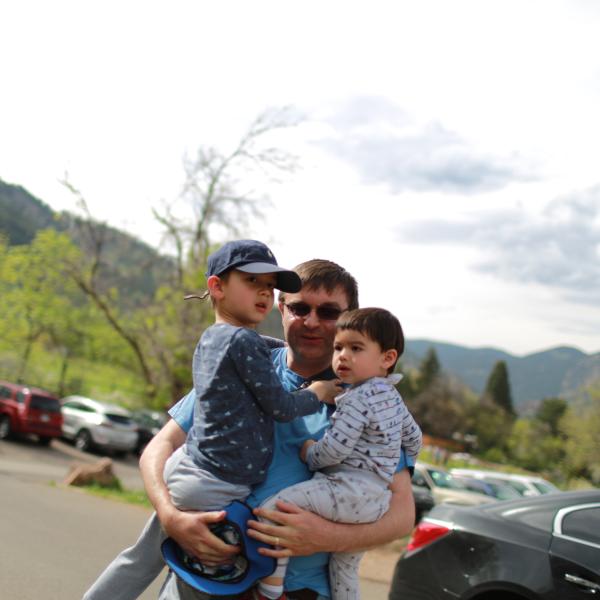 Group hiking in May of 2018