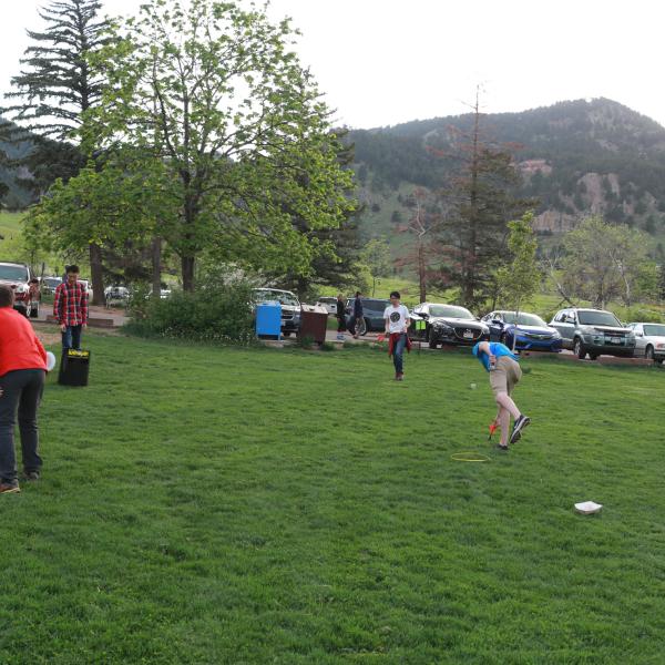 Group hiking in May of 2018