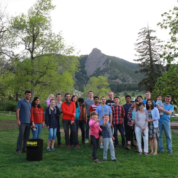 Group hiking in May of 2018
