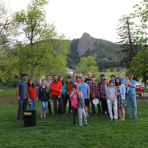 Group hiking in May of 2018