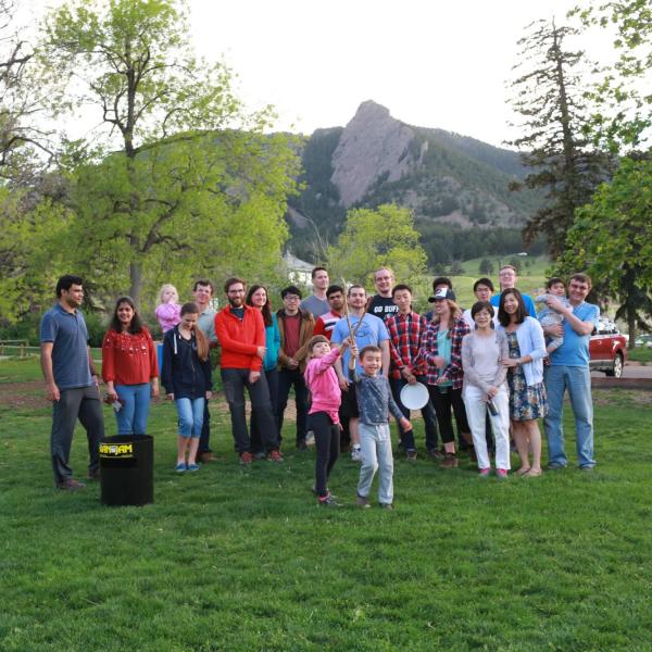 Group hiking in May of 2018