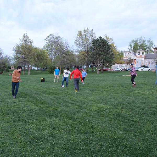 Group hiking in May of 2018