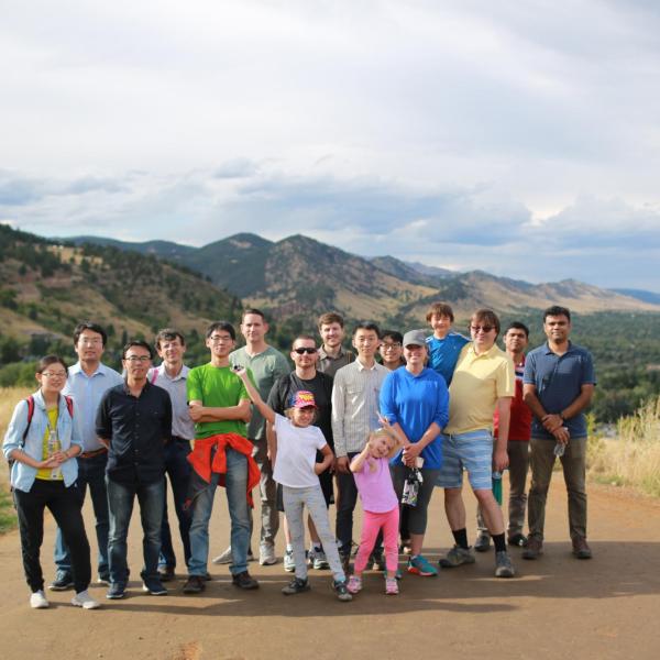 Group hiking in September of 2018