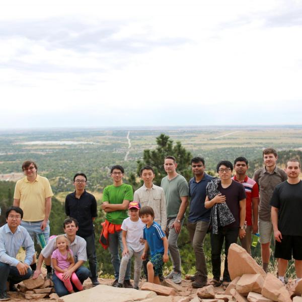 Group hiking in September of 2018