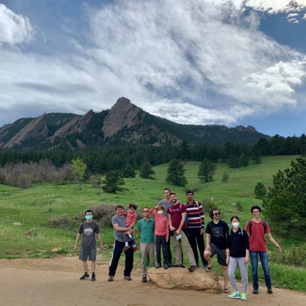 Group hike in May of 2021