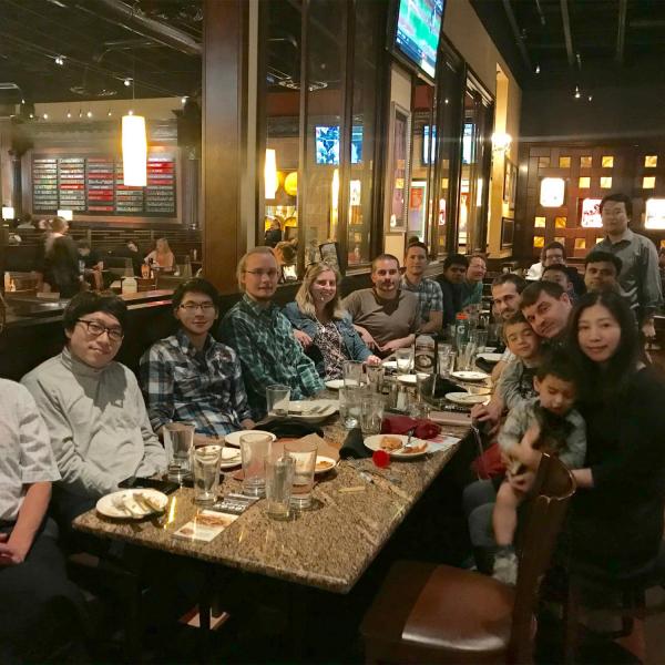 Farewell party for Qingkun in September of 2018