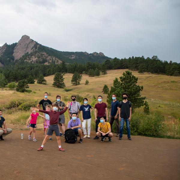 Hiking and picnic in Chautauqua Park in August 2020
