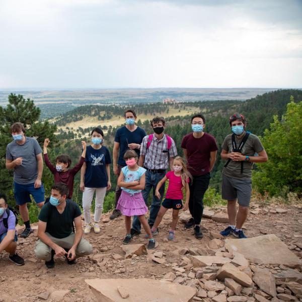 Hiking and picnic in Chautauqua Park in August 2020