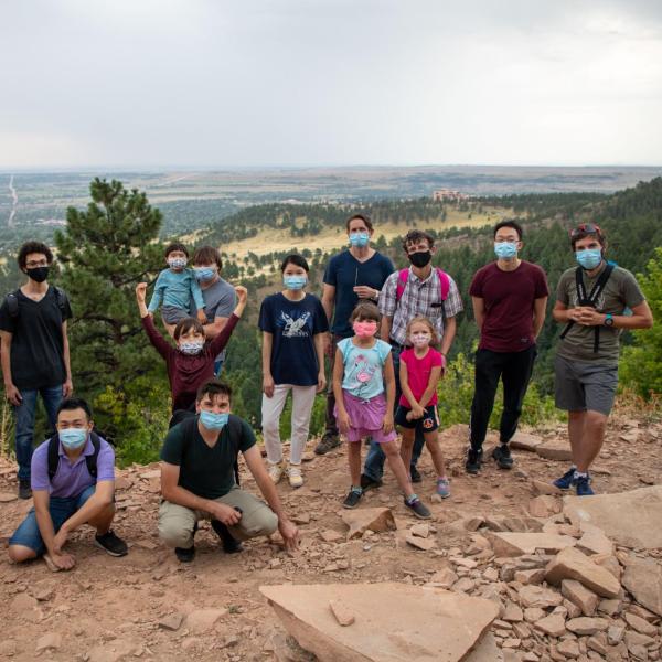 Hiking and picnic in Chautauqua Park in August 2020